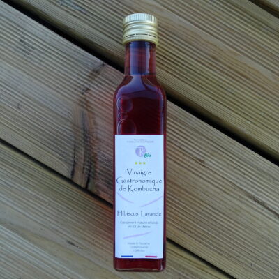 Vinaigre de Kombucha Hibiscus Lavande BIO